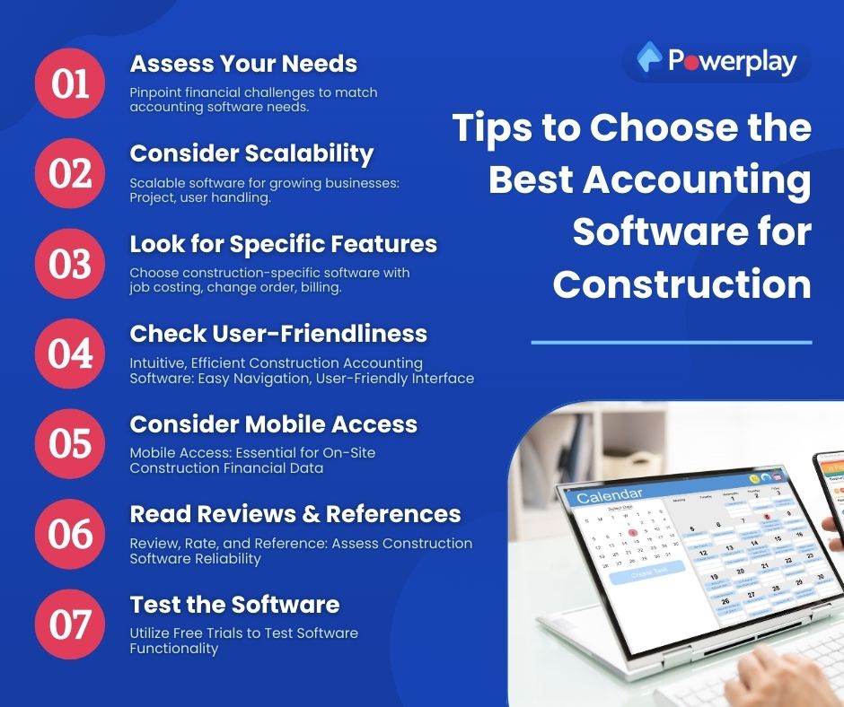 tips to choose the Accounting Software for Construction
