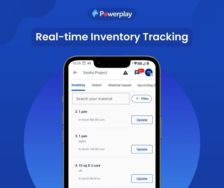 Real-time Inventory Tracking (Inventory) 