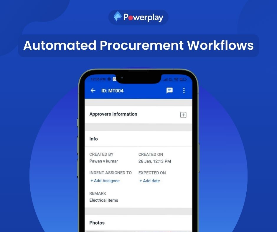 Automated Procurement Workflows (Indents)