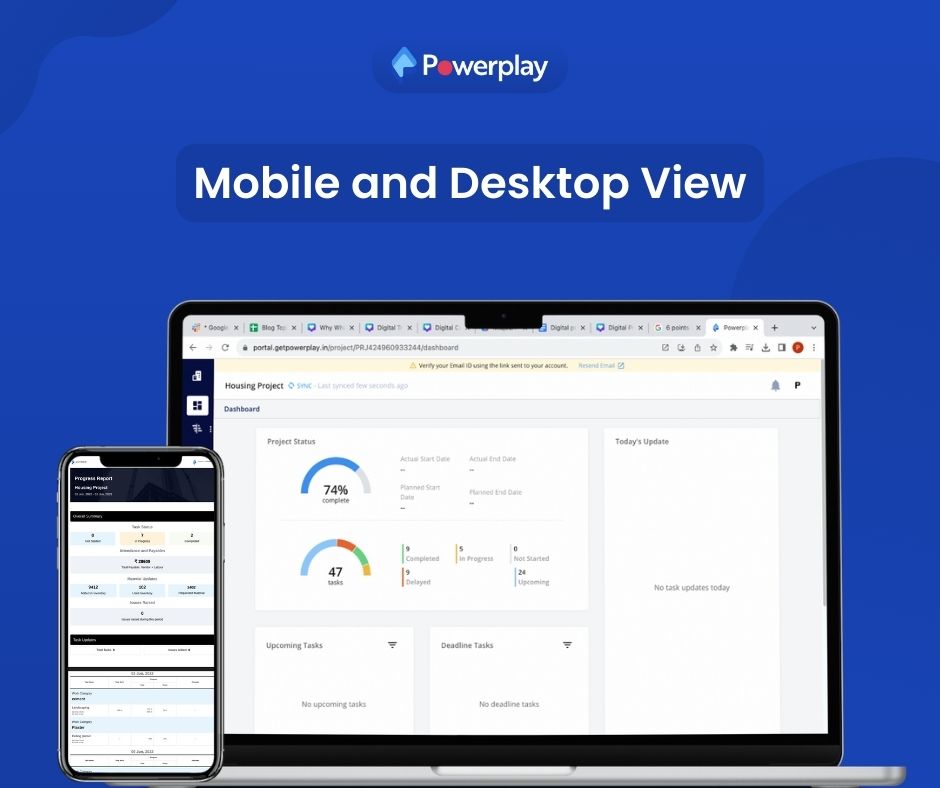 mobile and desktop view