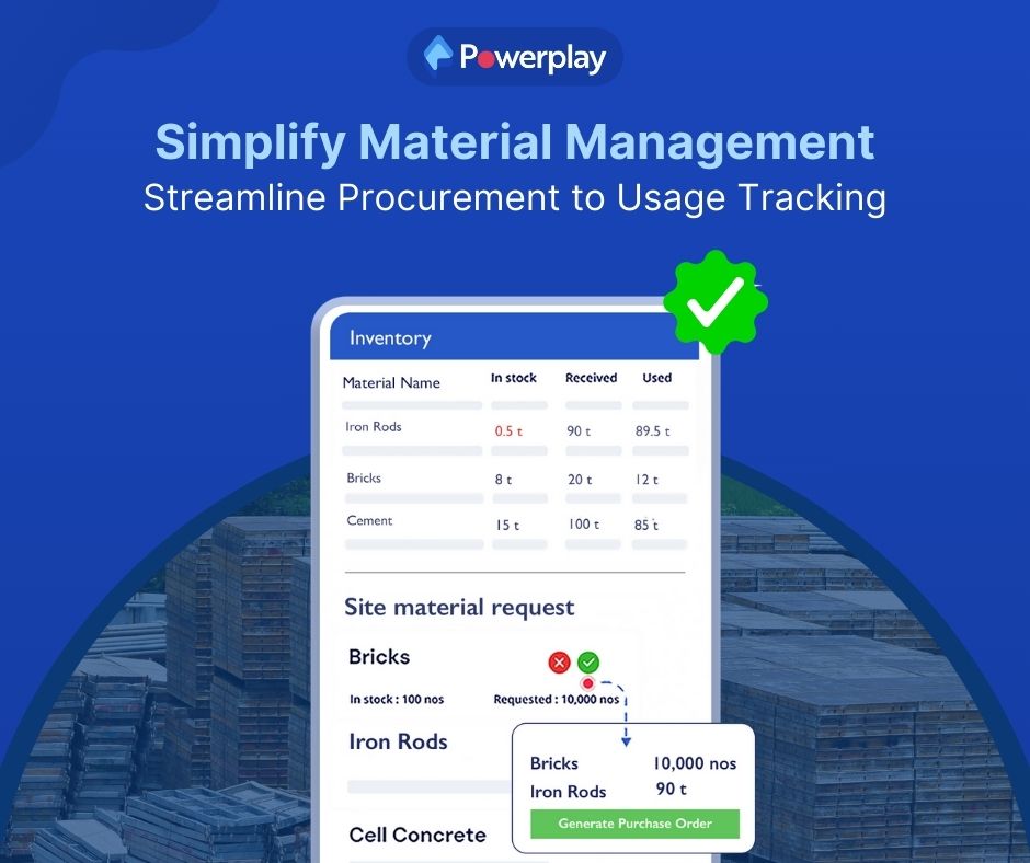 Material Management - Construction Scheduling Software 
