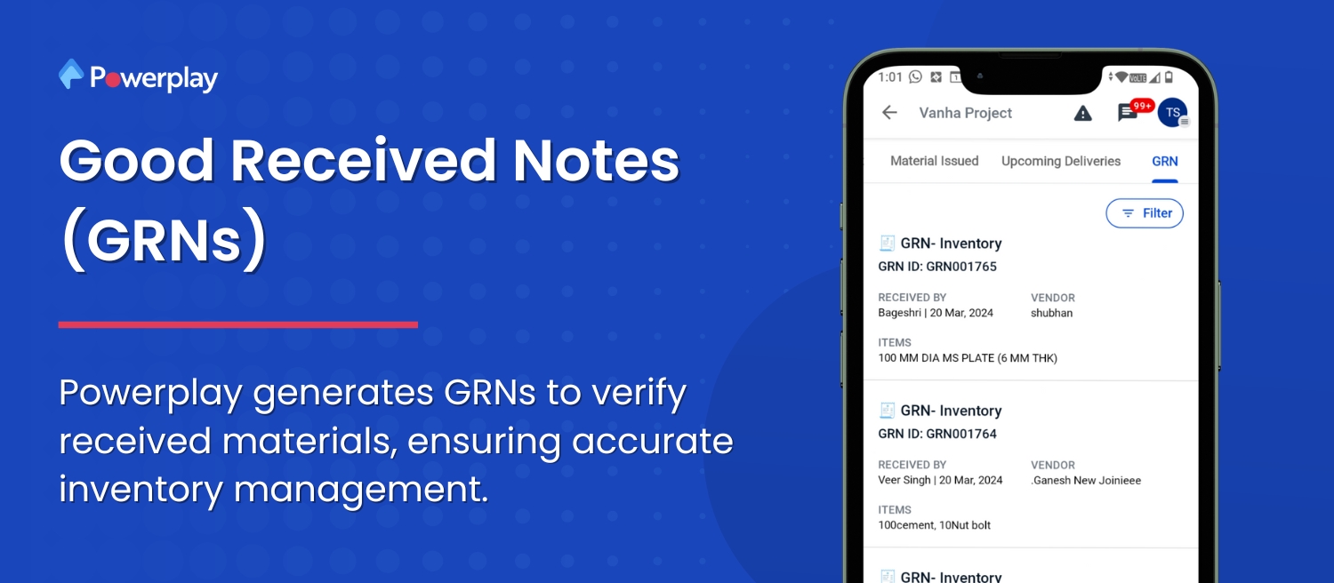 Good Received Notes (GRNs)