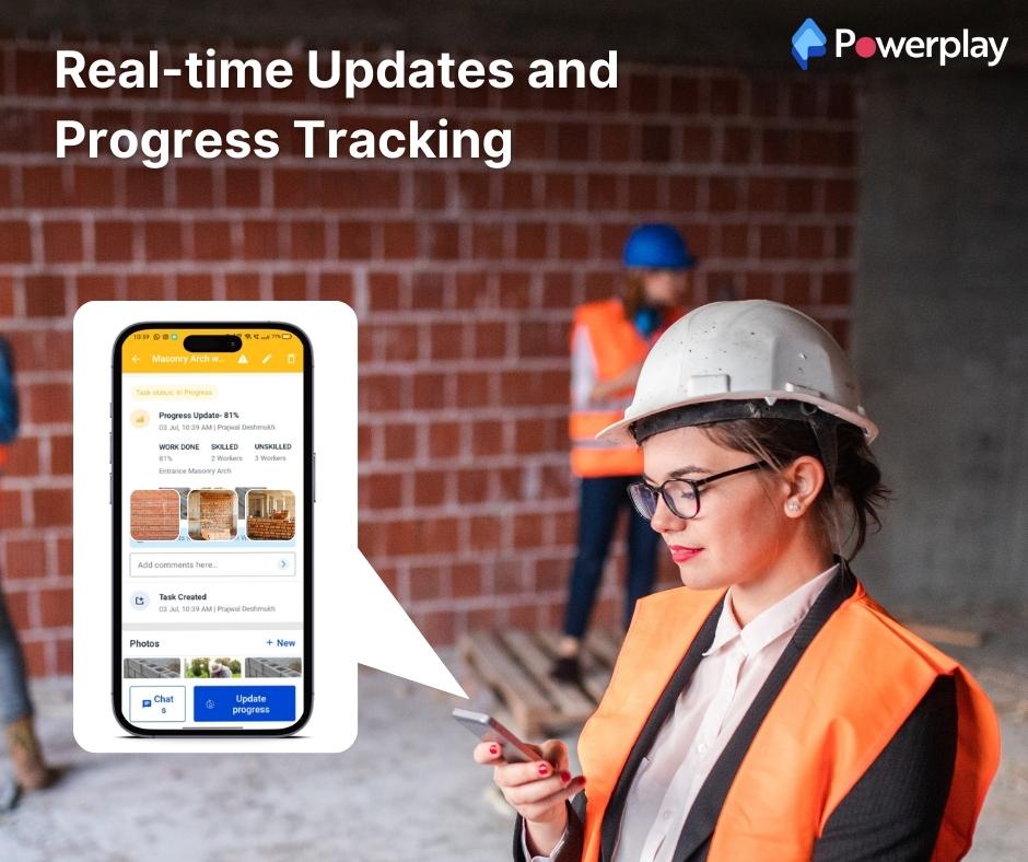real-time updates and progress tracking