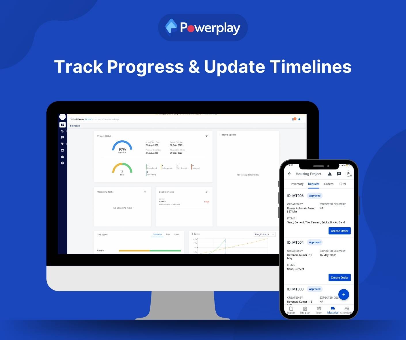 Track progress and update timelines
