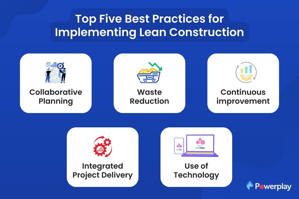Top Five Best Practices for Implementing Lean Construction 