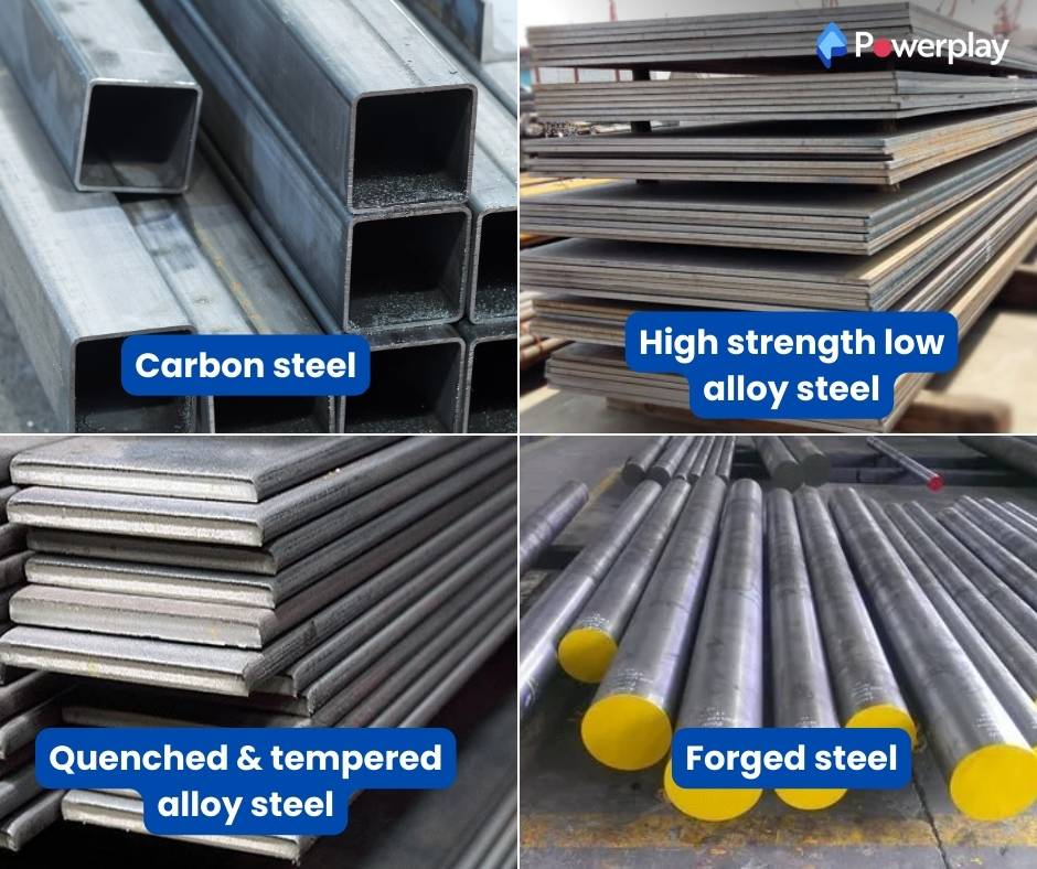 Types of Steel Used