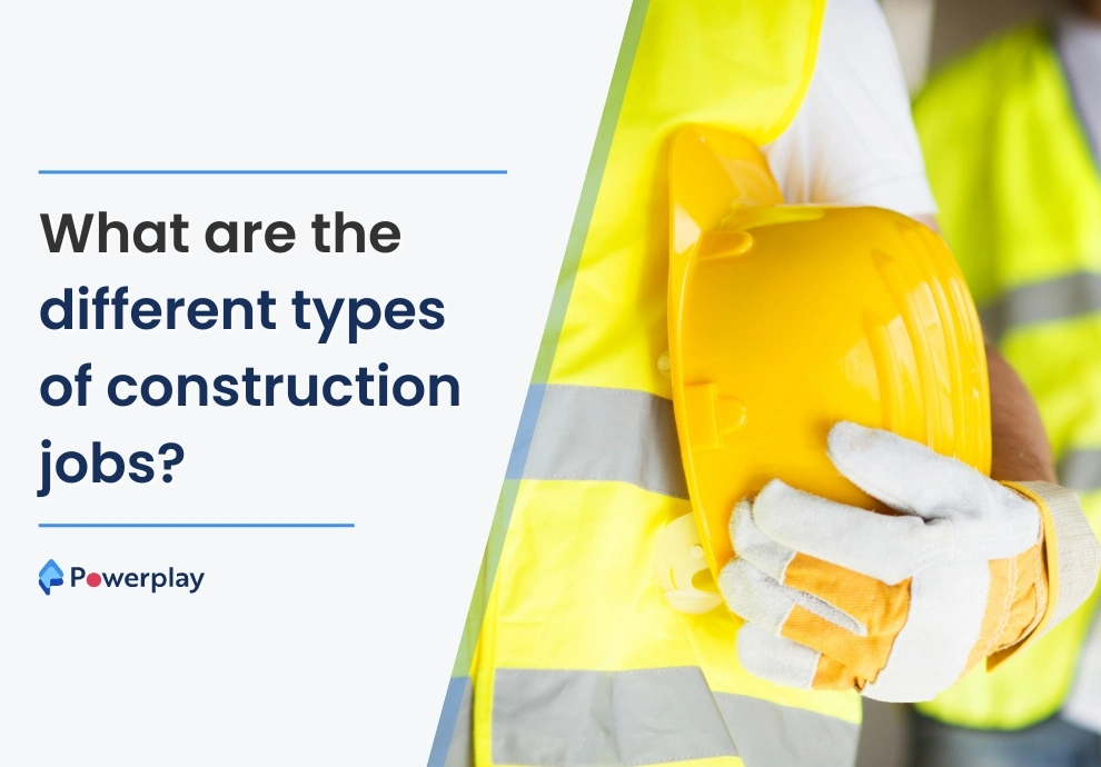 What are the different types of construction jobs?