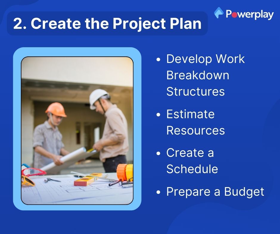 Create the Project Plan:
